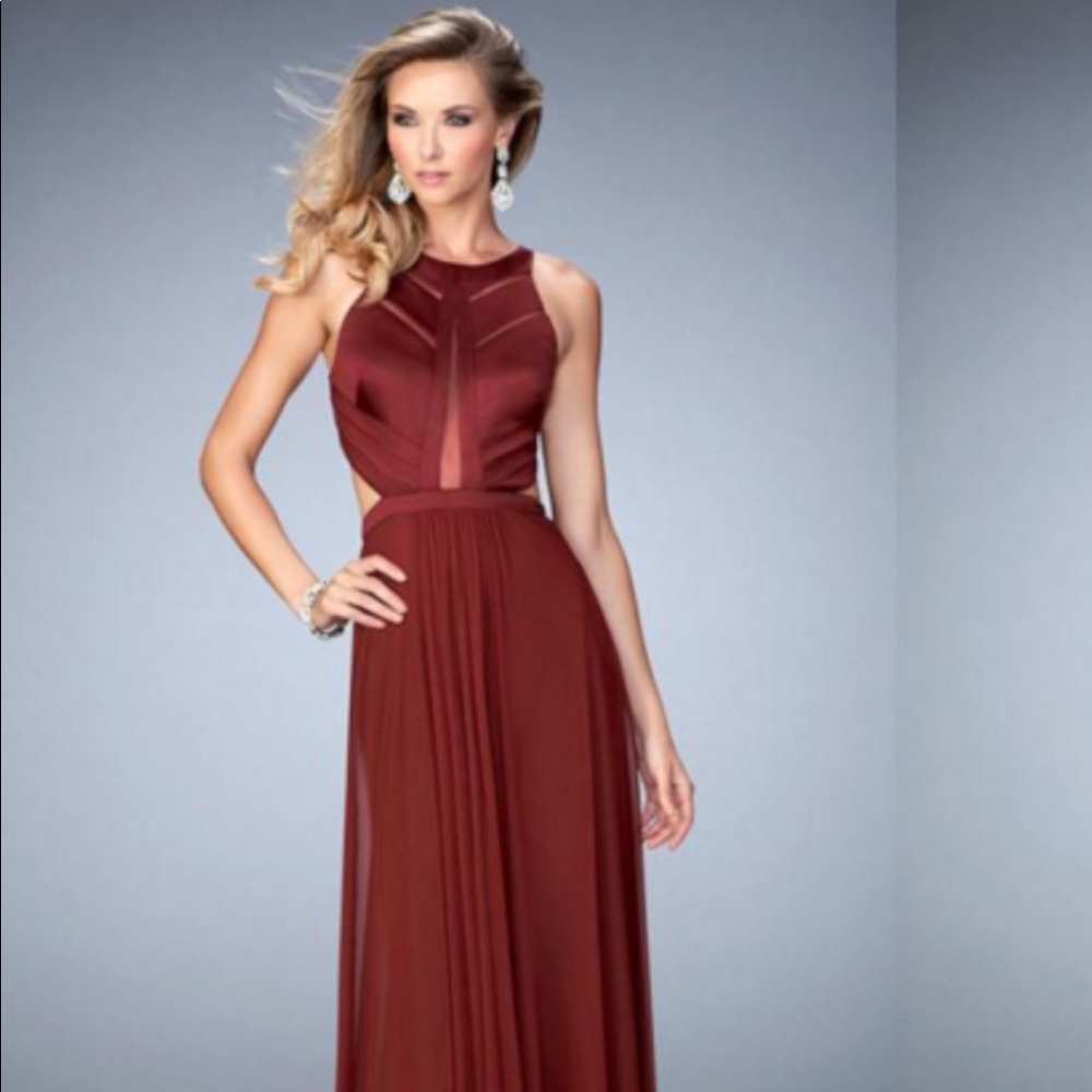 Burgundy Cutout dress for sale!